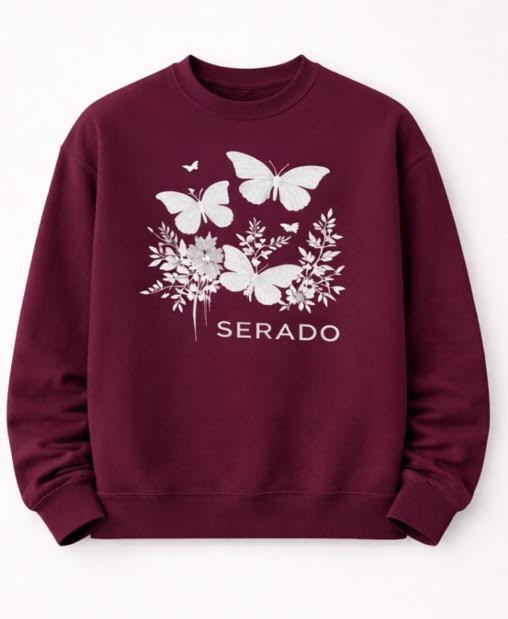 Serado Signature Crew Sweatshirt - Maroon