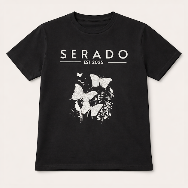 The Papiliones Tee- Black