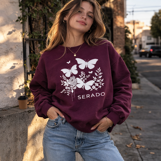 Serado Signature Crew Sweatshirt - Maroon