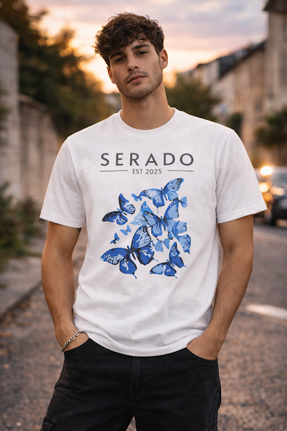 The Papiliones Tee- White