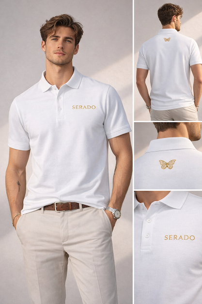 Serado Signature Polo - White